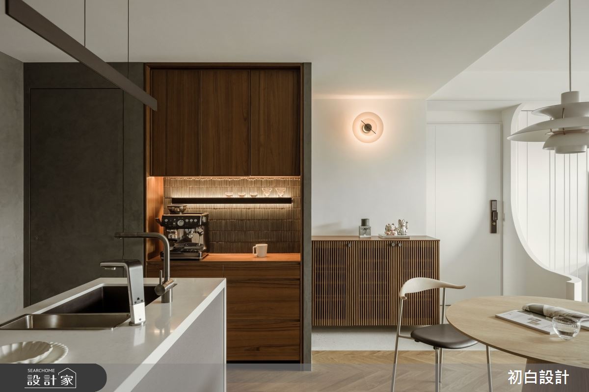 21坪新成屋(5年以下)＿現代風餐廳中島案例圖片＿初白設計有限公司＿初白_諾縵之境之7