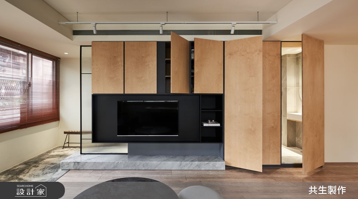 22坪老屋(41~50年)＿現代風客廳案例圖片＿共生製作設計有限公司＿共生製作_台北J宅之4