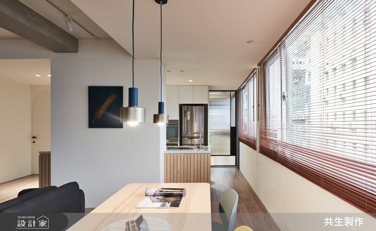 22坪老屋(41~50年)＿現代風餐廳中島案例圖片＿共生製作設計有限公司＿共生製作_台北J宅之5