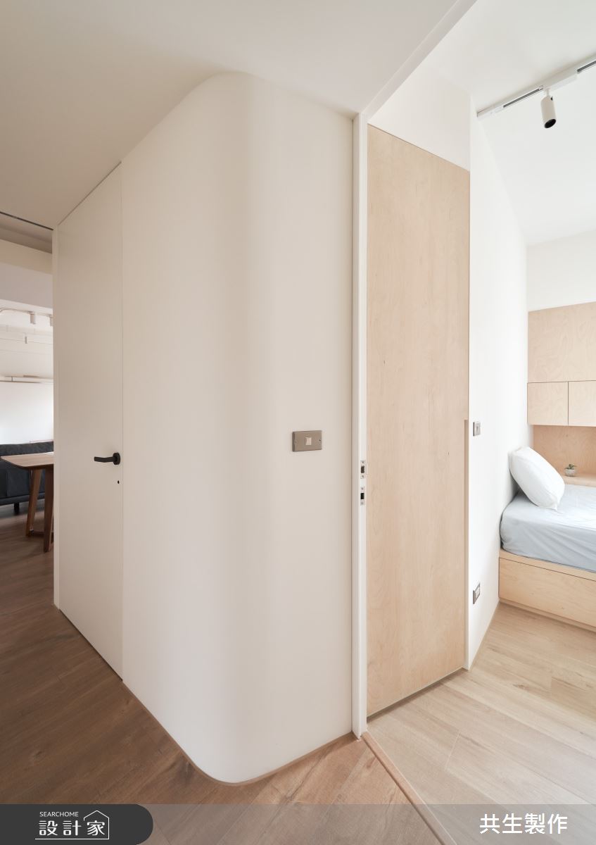 31坪老屋(31~40年)＿現代風走廊客房多功能室案例圖片＿共生製作設計有限公司＿共生製作_松山陳宅之13