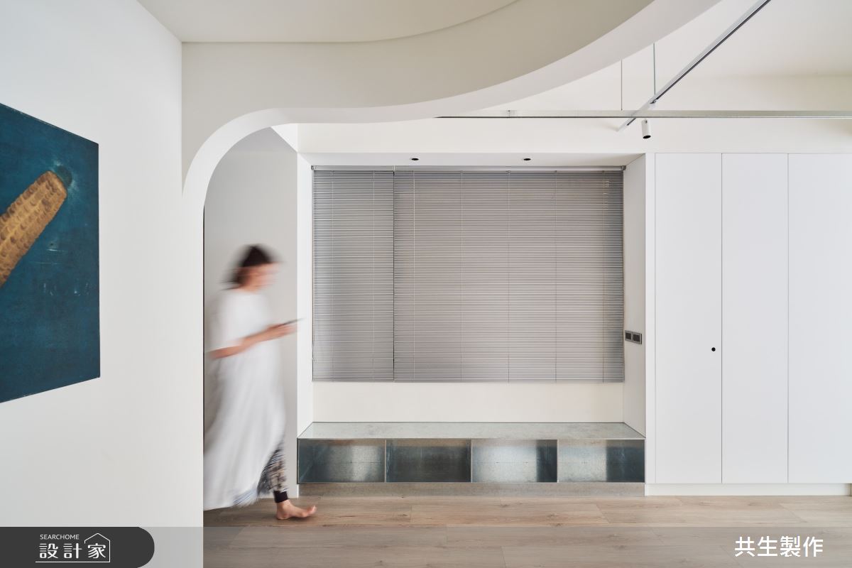40坪老屋(50年以上)＿現代風玄關案例圖片＿共生製作設計有限公司＿共生製作_大安藝寓之2
