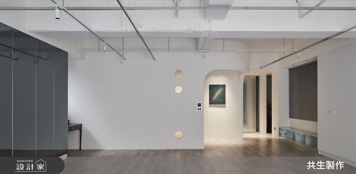 40坪老屋(50年以上)＿現代風玄關客廳案例圖片＿共生製作設計有限公司＿共生製作_大安藝寓之8