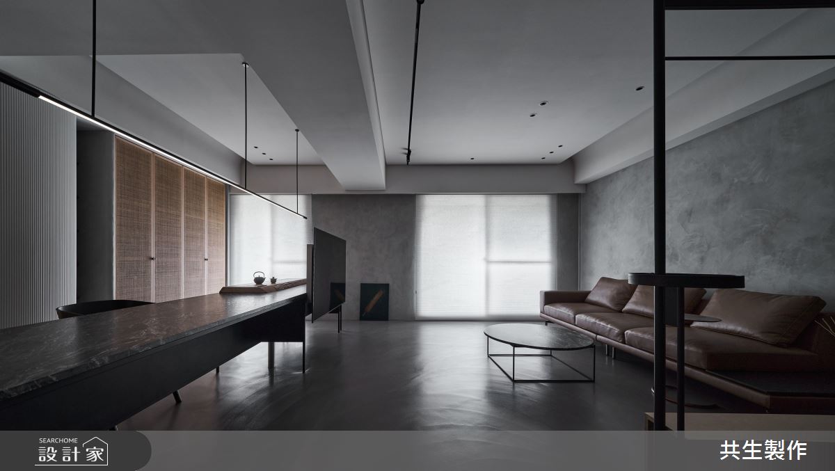30坪中古屋(5~15年)＿現代風客廳餐廳案例圖片＿共生製作設計有限公司＿共生製作_三重張宅之1