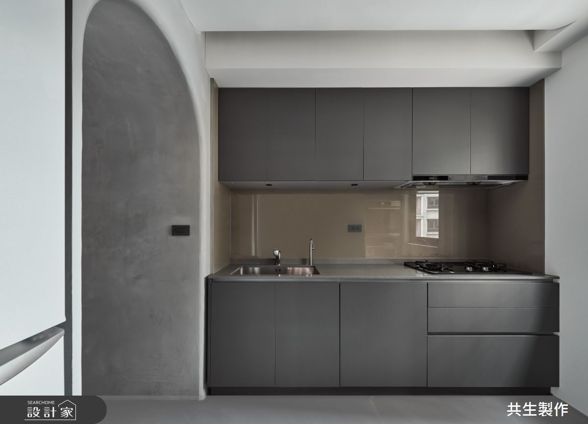 30坪中古屋(5~15年)＿現代風廚房案例圖片＿共生製作設計有限公司＿共生製作_三重張宅之3