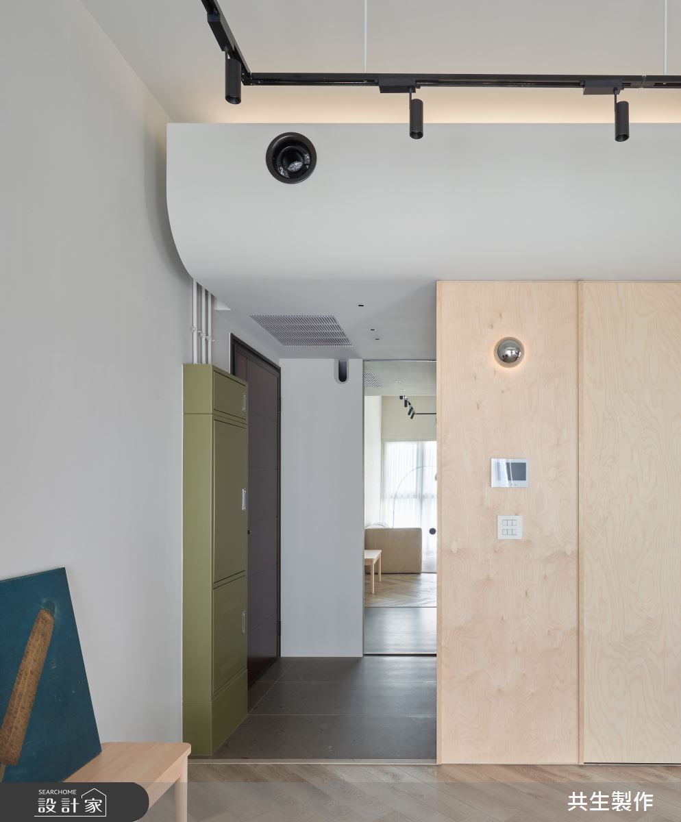 17坪新成屋(5年以下)＿現代風玄關案例圖片＿共生製作設計有限公司＿共生製作_悠悠若嵐之2