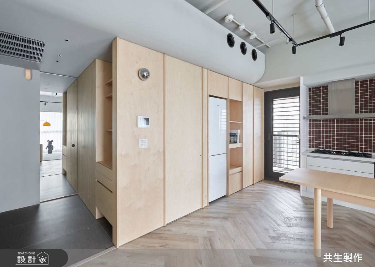 17坪新成屋(5年以下)＿現代風玄關餐廳廚房案例圖片＿共生製作設計有限公司＿共生製作_悠悠若嵐之4