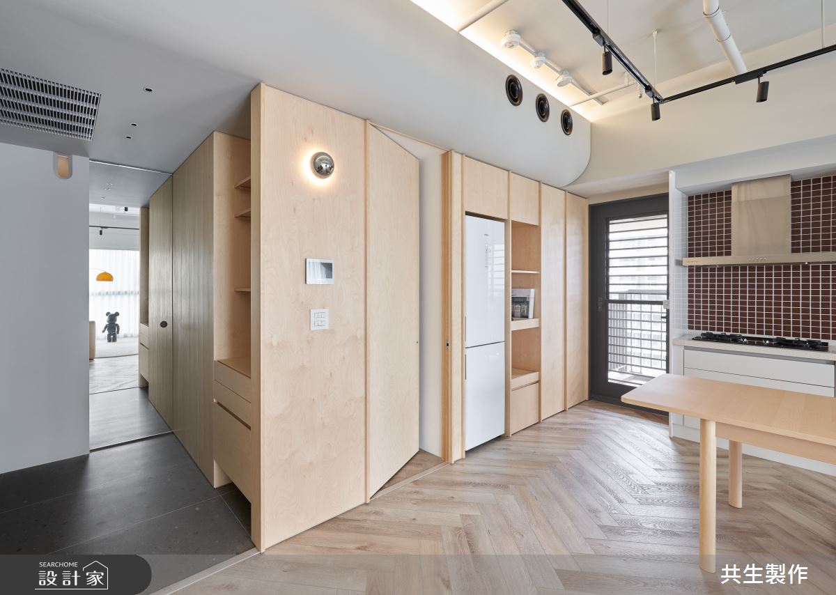 17坪新成屋(5年以下)＿現代風玄關餐廳廚房案例圖片＿共生製作設計有限公司＿共生製作_悠悠若嵐之5
