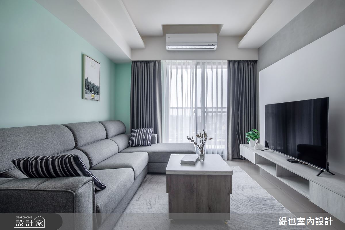24坪預售屋＿現代風客廳案例圖片＿緹也室內設計＿緹也_興時代之5
