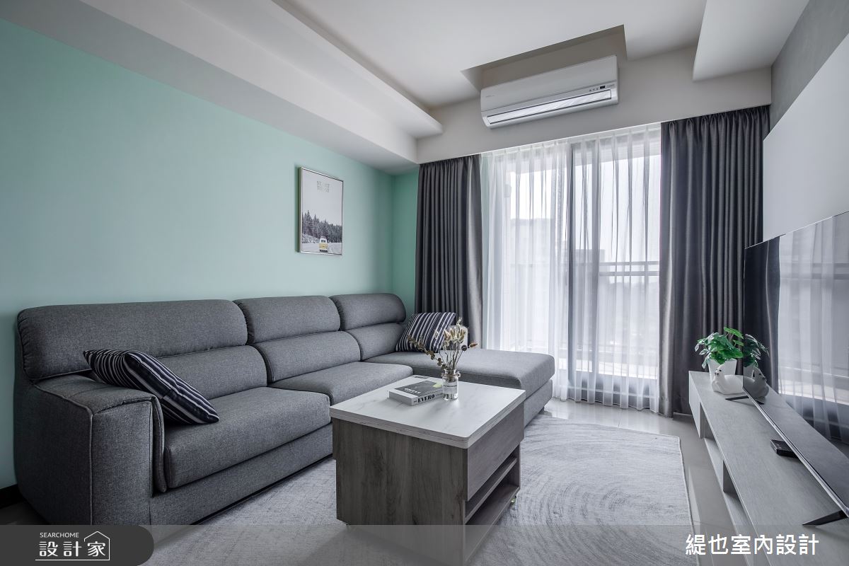 24坪預售屋＿現代風客廳案例圖片＿緹也室內設計＿緹也_興時代之6