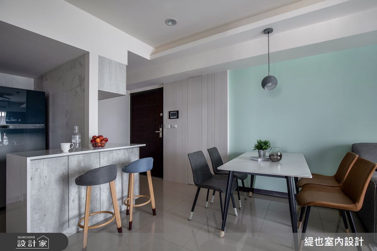 24坪預售屋＿現代風餐廳廚房吧檯中島案例圖片＿緹也室內設計＿緹也_興時代之12