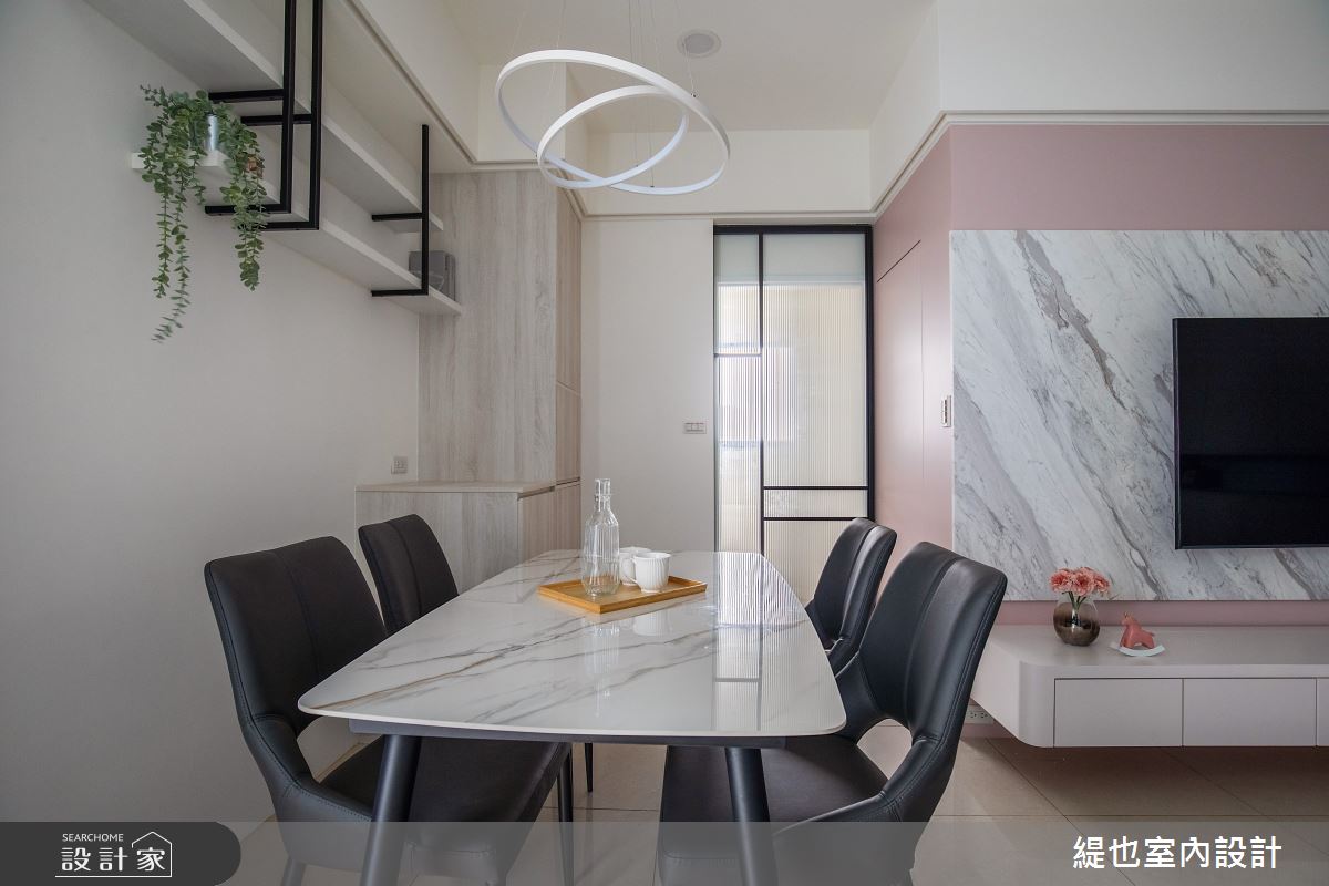 25坪預售屋＿混搭風客廳餐廳案例圖片＿緹也室內設計＿緹也_居品in park之3