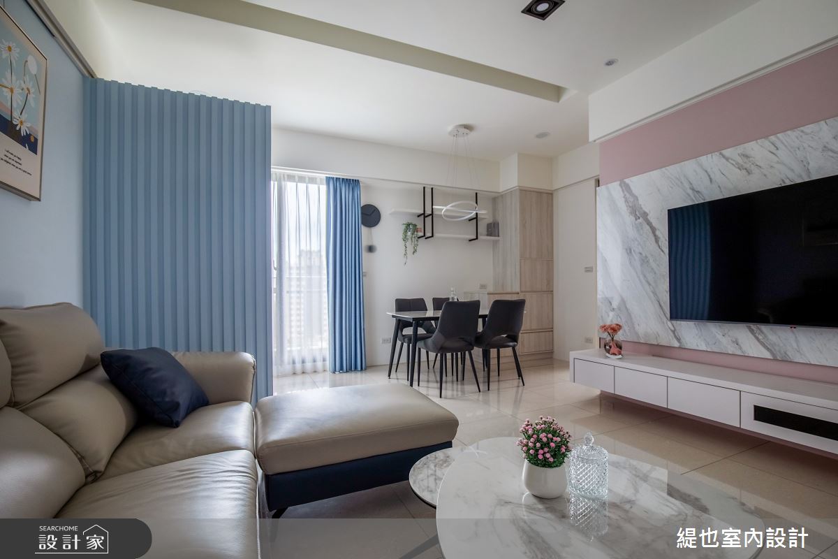 25坪預售屋＿混搭風客廳餐廳案例圖片＿緹也室內設計＿緹也_居品in park之5