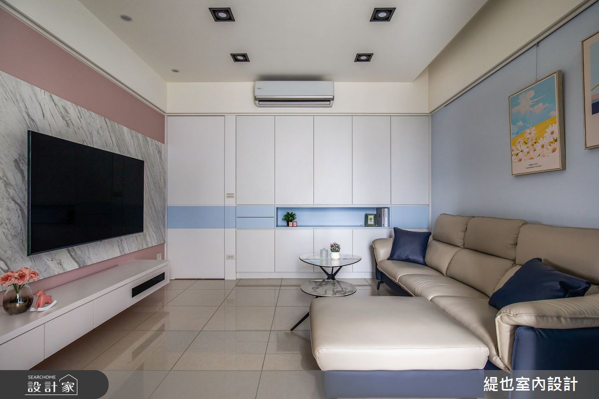 25坪預售屋＿混搭風客廳案例圖片＿緹也室內設計＿緹也_居品in park之6