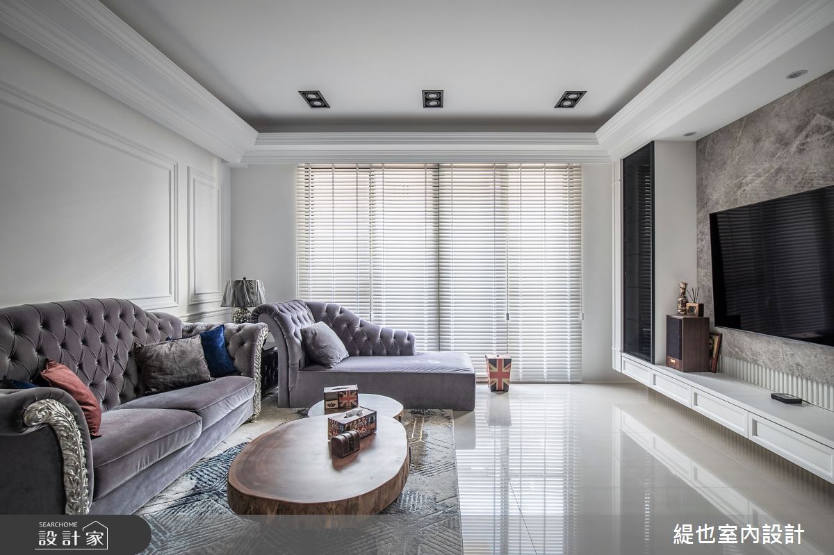 60坪新成屋(5年以下)＿新古典客廳案例圖片＿緹也室內設計＿緹也_薇閣美地之6