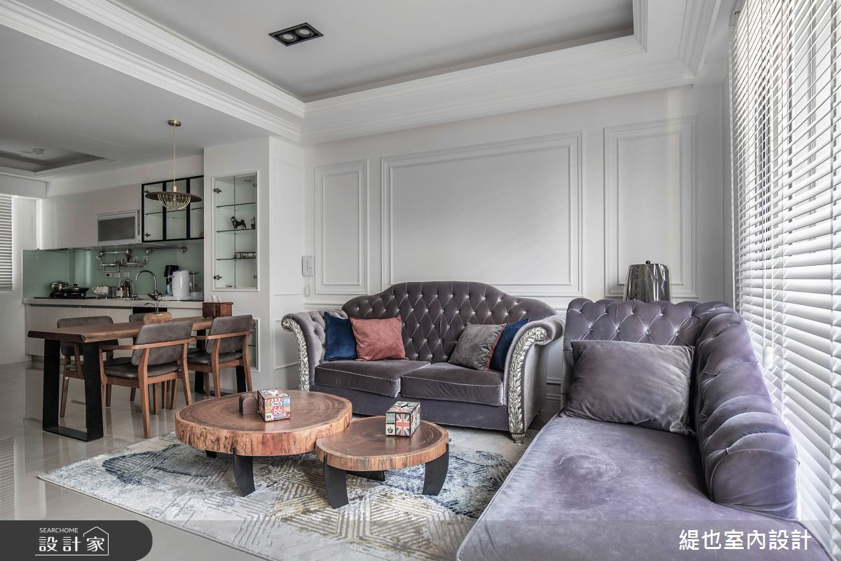 60坪新成屋(5年以下)＿新古典客廳餐廳廚房案例圖片＿緹也室內設計＿緹也_薇閣美地之9