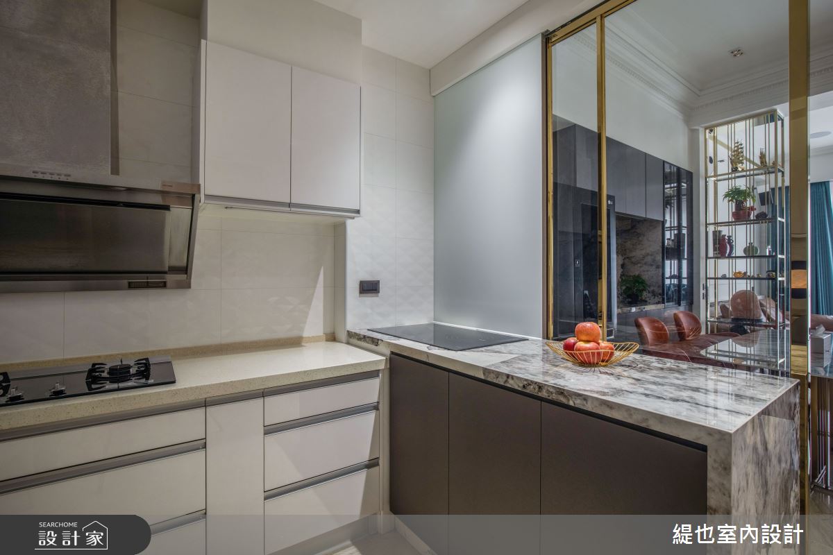66坪中古屋(5~15年)＿混搭風廚房中島案例圖片＿緹也室內設計＿緹也_中壢別墅之15