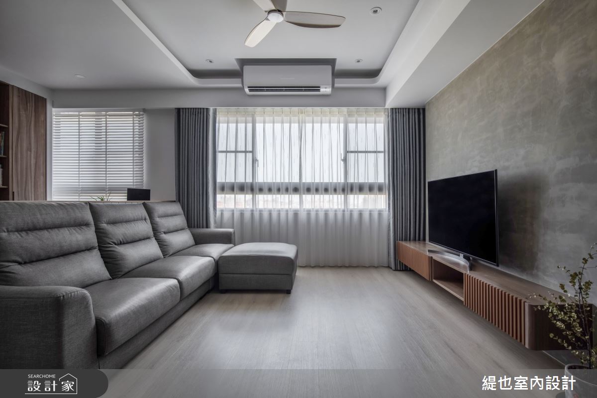 預售屋＿日式風客廳案例圖片＿緹也室內設計＿緹也_挪威麗園之12