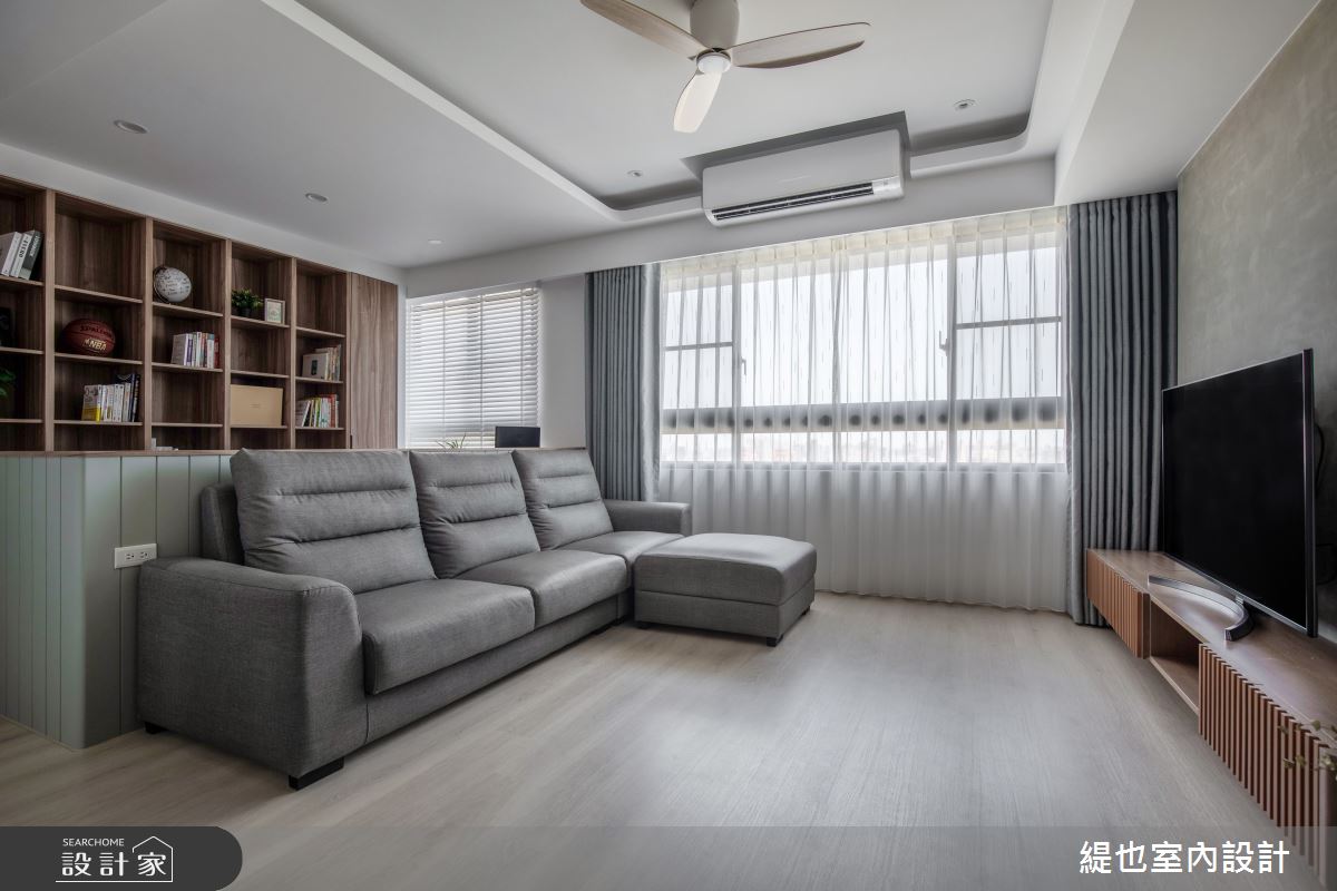 預售屋＿日式風客廳案例圖片＿緹也室內設計＿緹也_挪威麗園之13