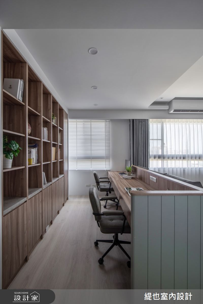 預售屋＿日式風書房案例圖片＿緹也室內設計＿緹也_挪威麗園之17