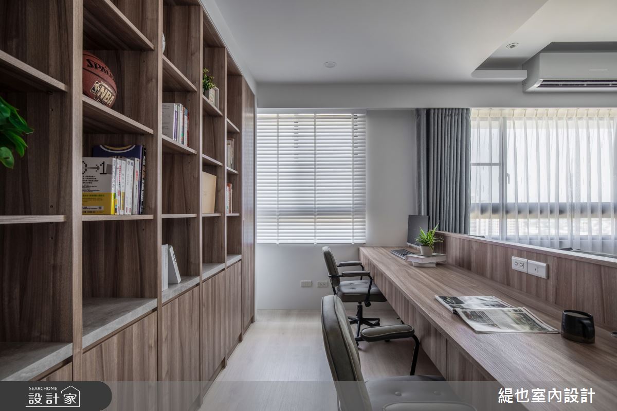 預售屋＿日式風書房案例圖片＿緹也室內設計＿緹也_挪威麗園之16