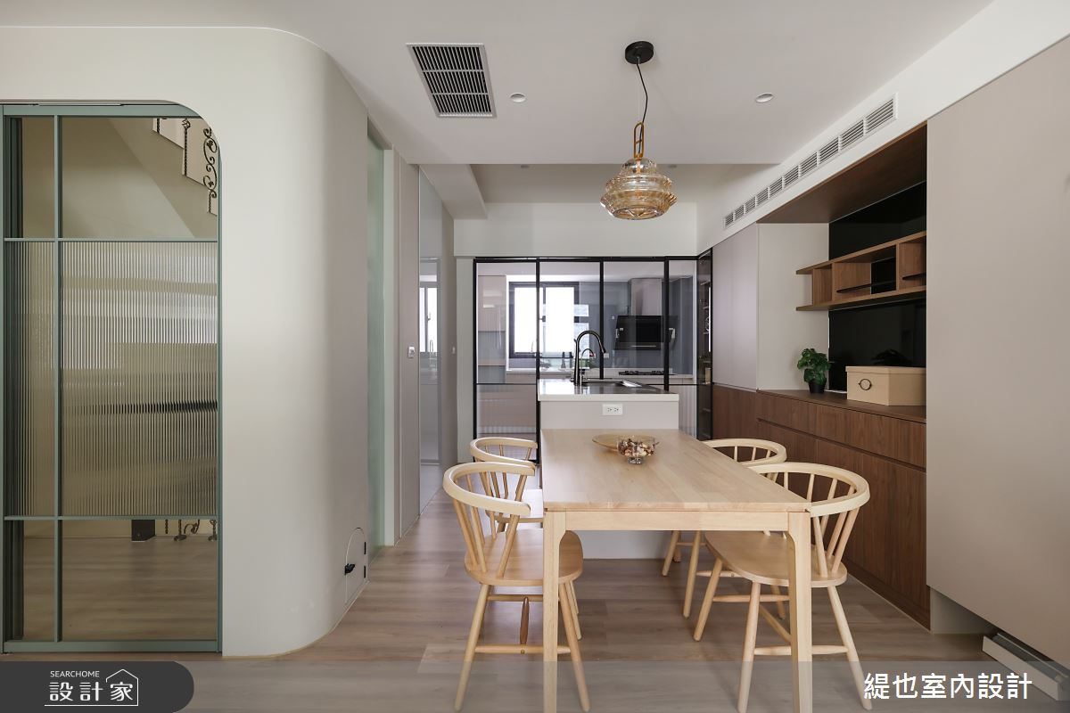29坪預售屋＿混搭風餐廳廚房中島案例圖片＿緹也室內設計＿緹也_御國尊爵之8