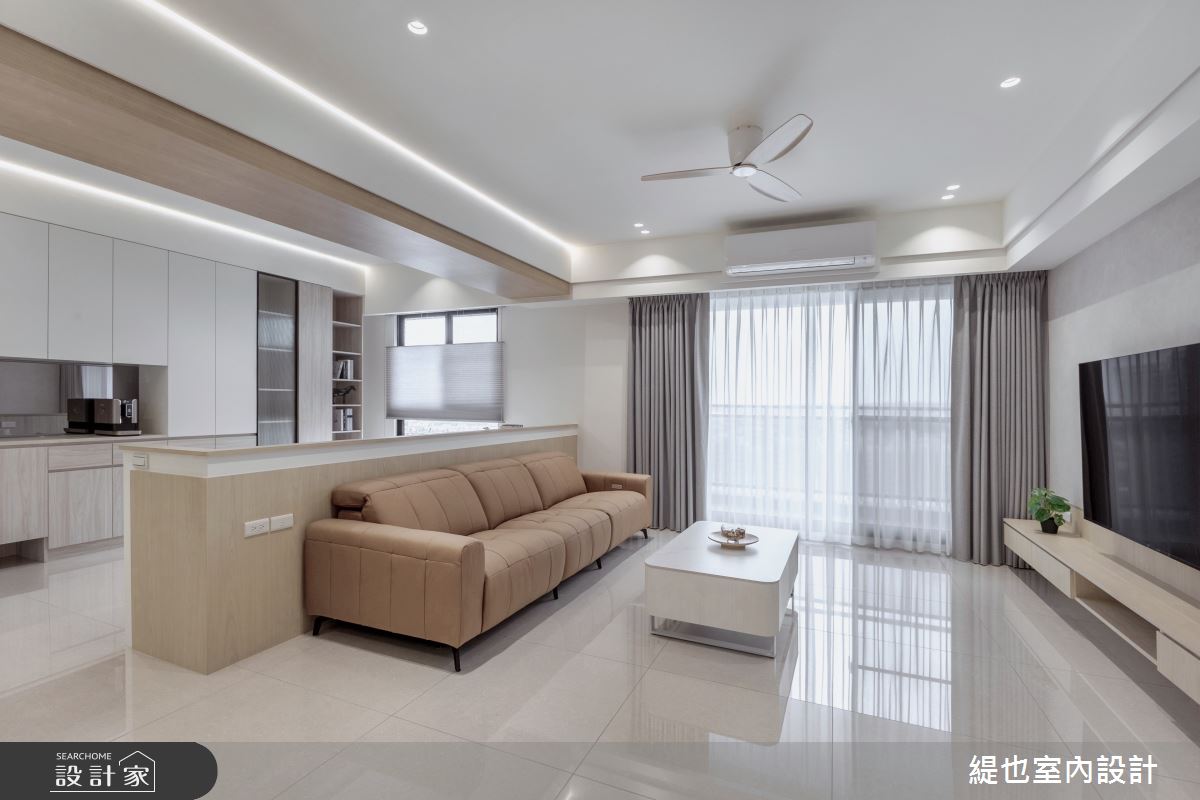 36坪預售屋＿現代風客廳書房案例圖片＿緹也室內設計＿緹也_上德匯之4