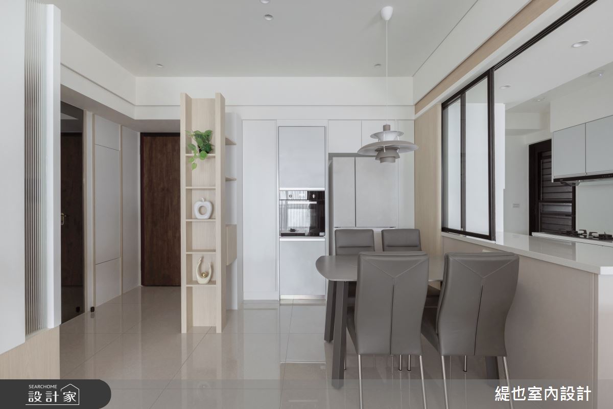 36坪預售屋＿現代風玄關餐廳廚房中島案例圖片＿緹也室內設計＿緹也_上德匯之6