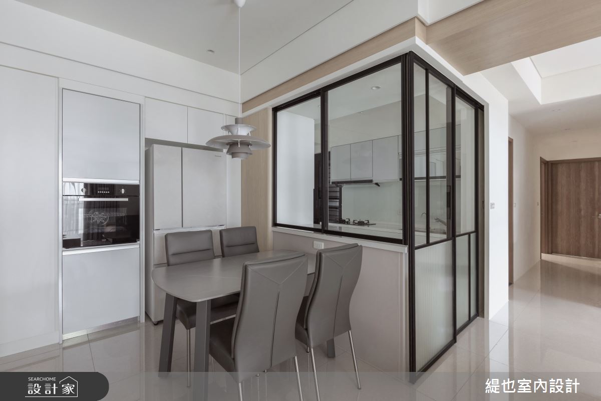 36坪預售屋＿現代風餐廳廚房中島案例圖片＿緹也室內設計＿緹也_上德匯之9