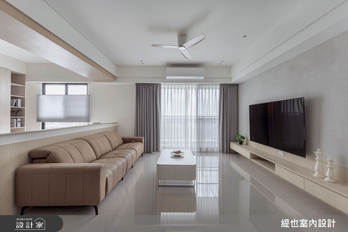 36坪預售屋＿現代風客廳書房案例圖片＿緹也室內設計＿緹也_上德匯之11