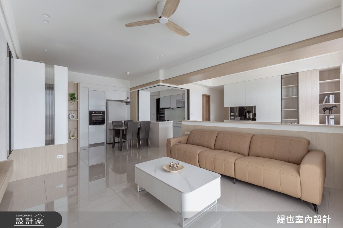 36坪預售屋＿現代風客廳餐廳廚房書房中島案例圖片＿緹也室內設計＿緹也_上德匯之13