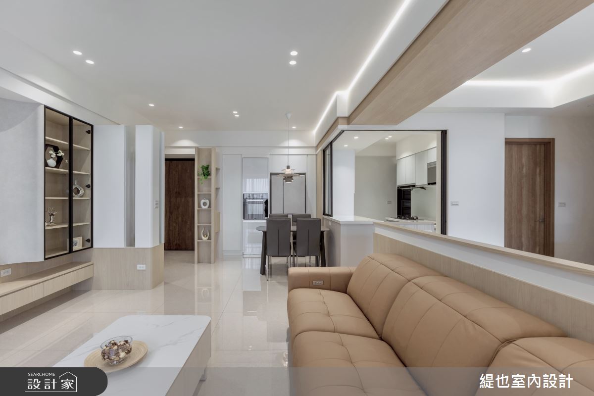 36坪預售屋＿現代風客廳餐廳廚房書房中島案例圖片＿緹也室內設計＿緹也_上德匯之17