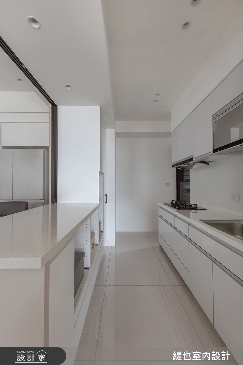 36坪預售屋＿現代風廚房中島案例圖片＿緹也室內設計＿緹也_上德匯之22