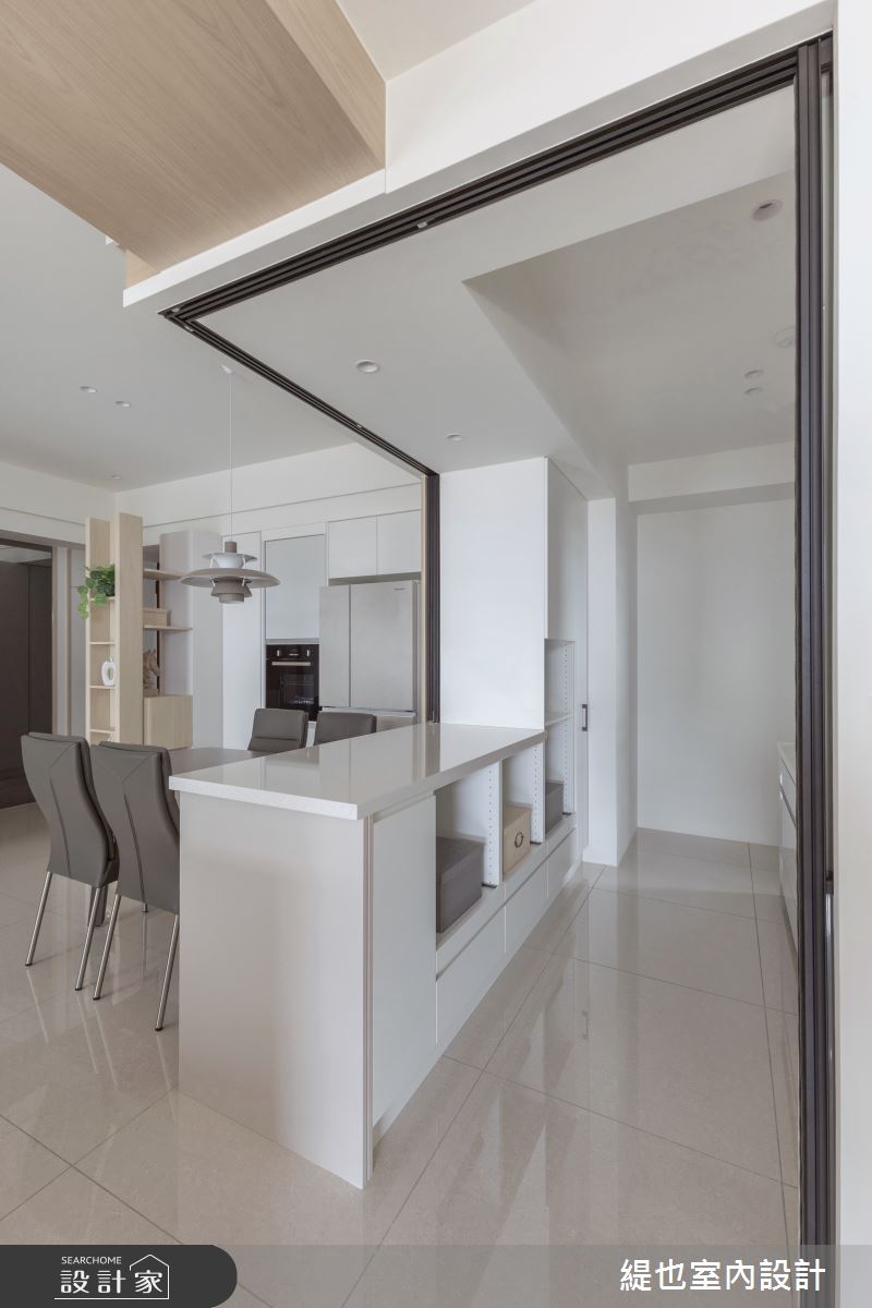 36坪預售屋＿現代風廚房中島案例圖片＿緹也室內設計＿緹也_上德匯之23