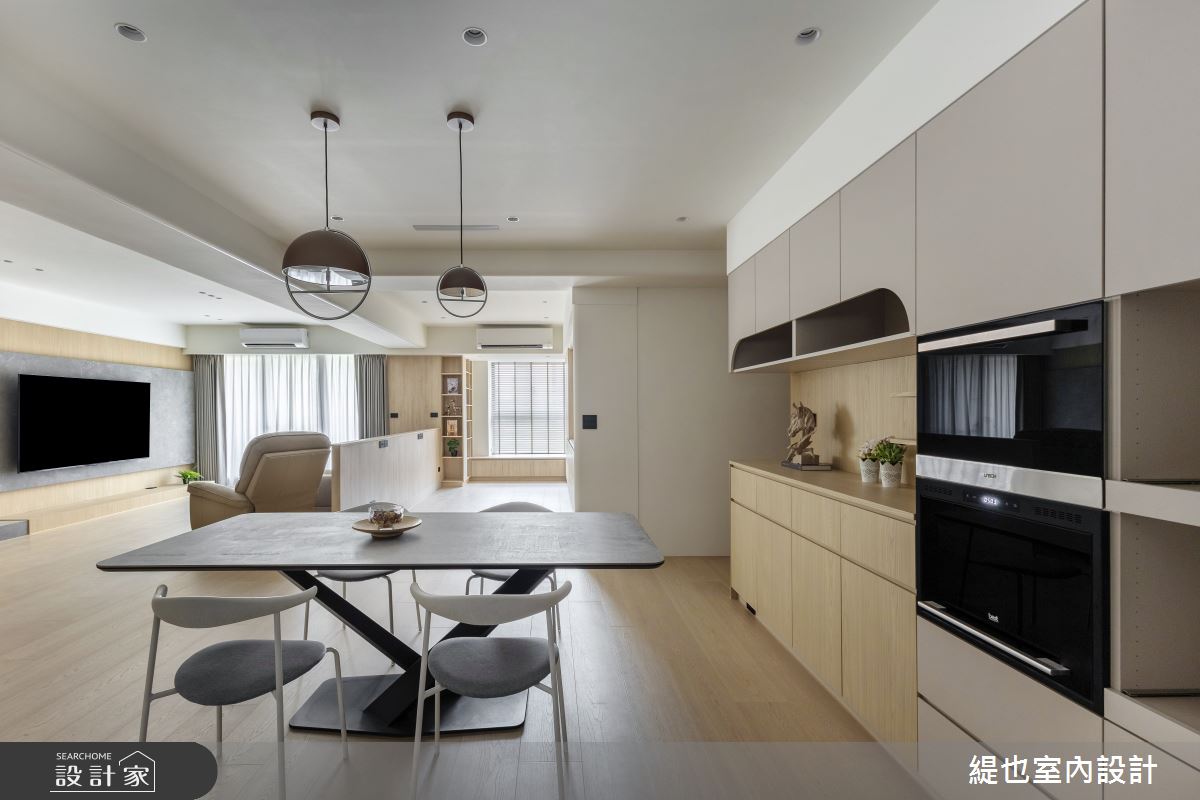 39坪中古屋(5~15年)＿無印風客廳餐廳案例圖片＿緹也室內設計＿緹也_湛高峰之18
