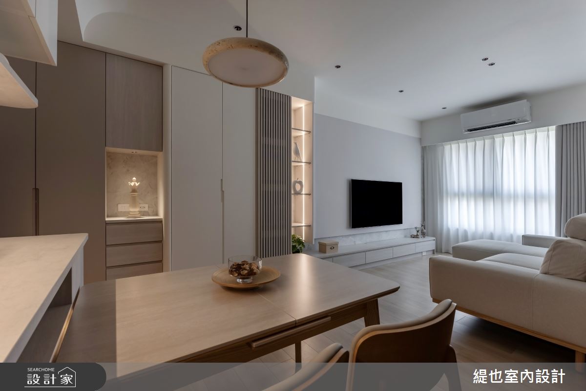 22坪新成屋(5年以下)＿北歐風客廳餐廳案例圖片＿緹也室內設計＿緹也_上禾旺之5