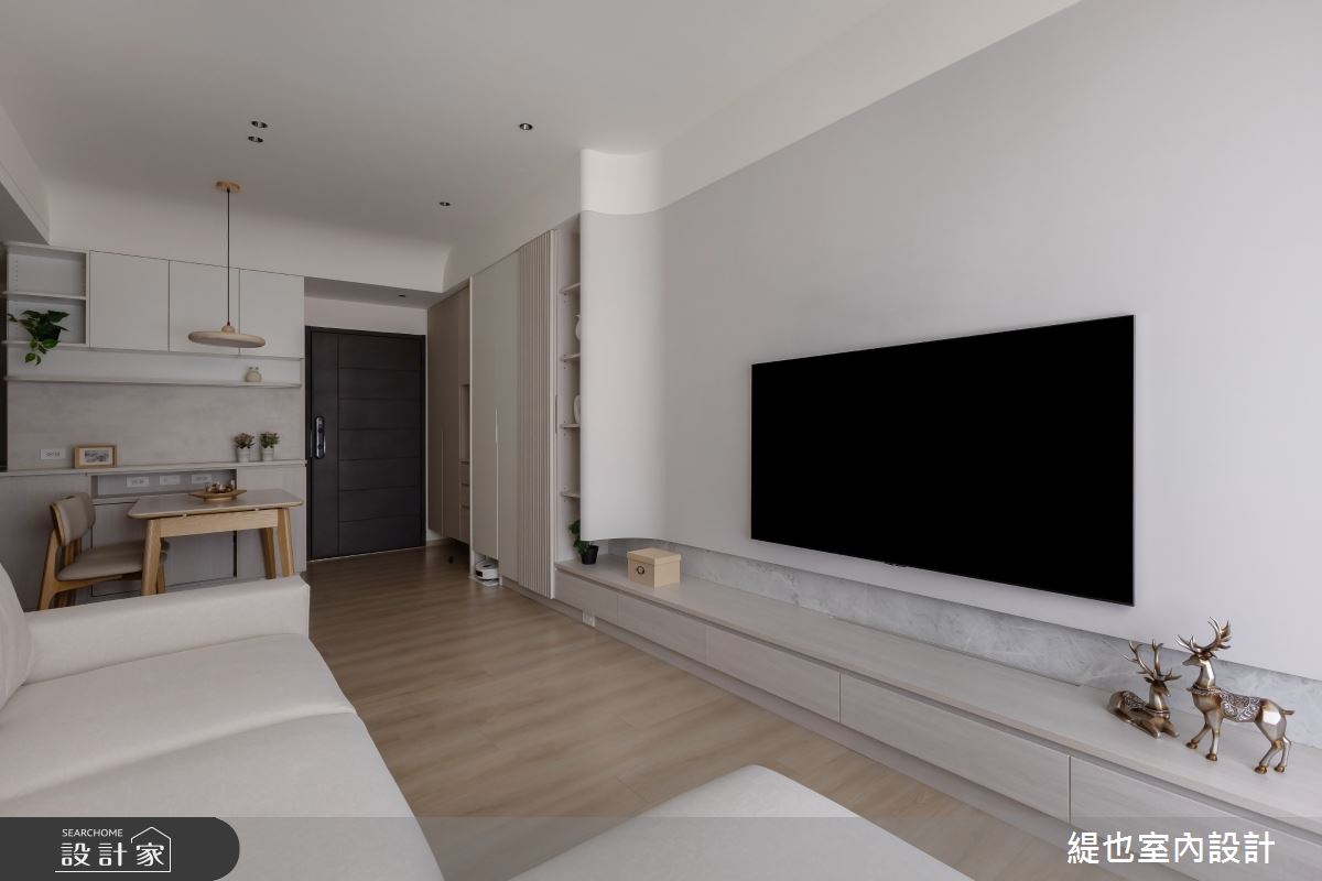 22坪新成屋(5年以下)＿北歐風玄關客廳餐廳案例圖片＿緹也室內設計＿緹也_上禾旺之11