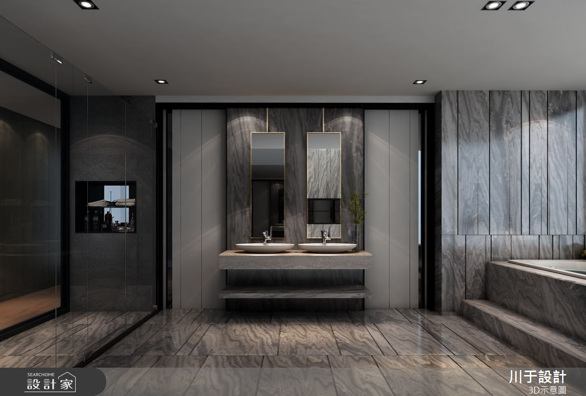 65坪毛胚屋＿奢華風浴室案例圖片＿川于設計＿川于_01之7