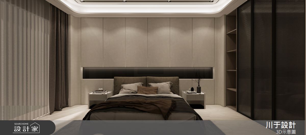 85坪新成屋(5年以下)＿日式無印風臥室案例圖片＿川于設計＿川于_04之9