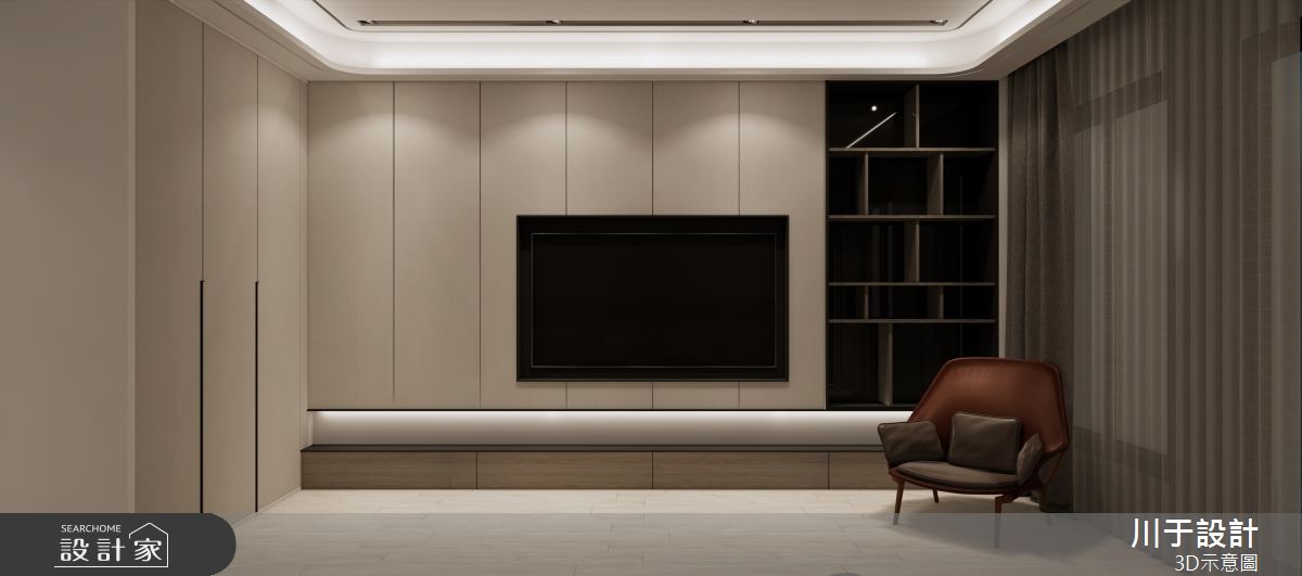 85坪新成屋(5年以下)＿日式無印風臥室案例圖片＿川于設計＿川于_04之10