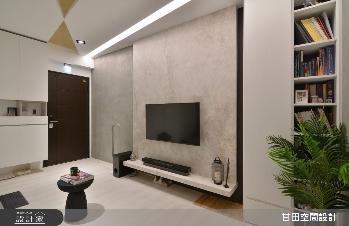 17坪新成屋(5年以下)＿北歐風玄關客廳案例圖片＿甘田空間設計＿甘田_01之8