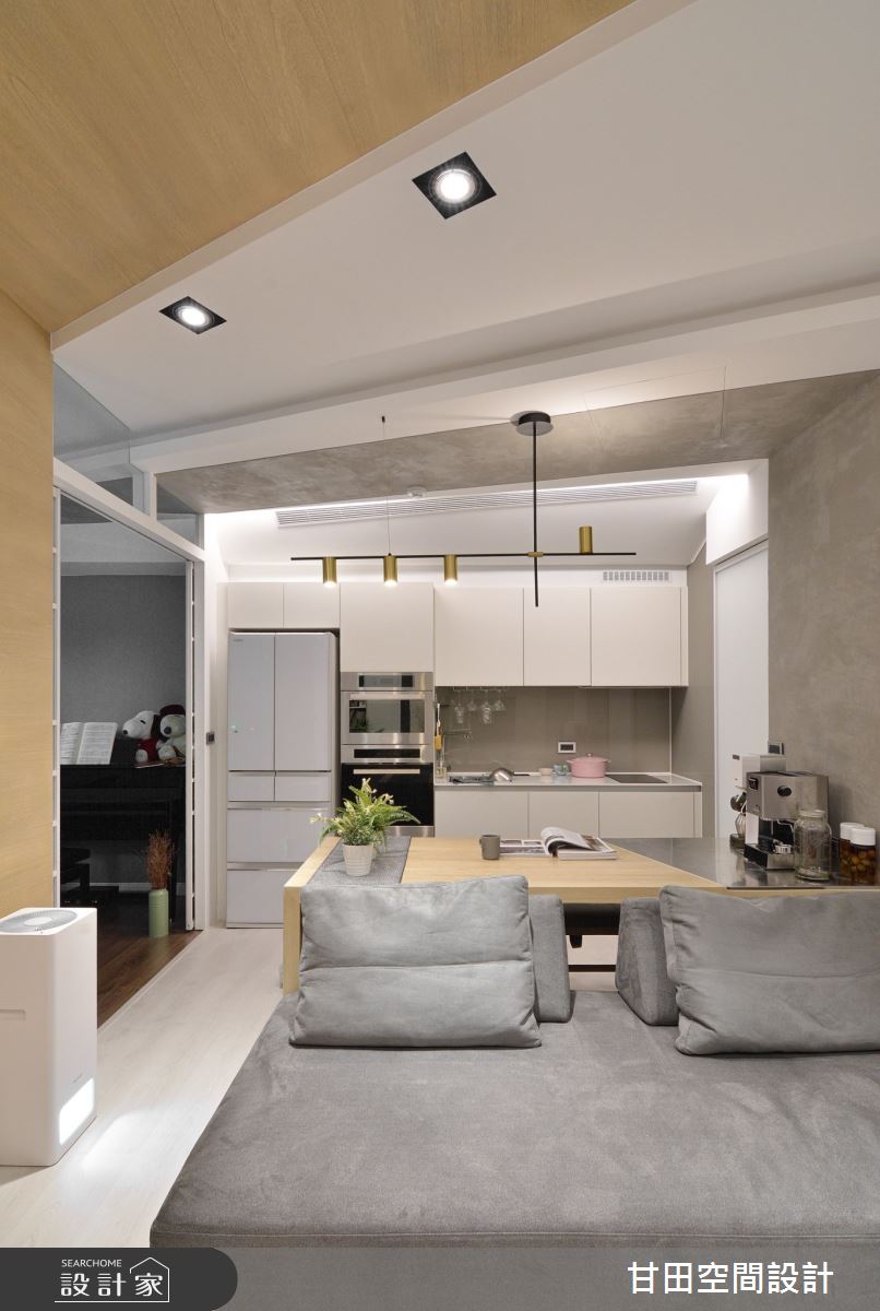 17坪新成屋(5年以下)＿北歐風客廳餐廳廚房案例圖片＿甘田空間設計＿甘田_01之5