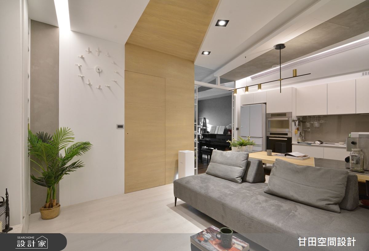 17坪新成屋(5年以下)＿北歐風客廳餐廳廚房案例圖片＿甘田空間設計＿甘田_01之4