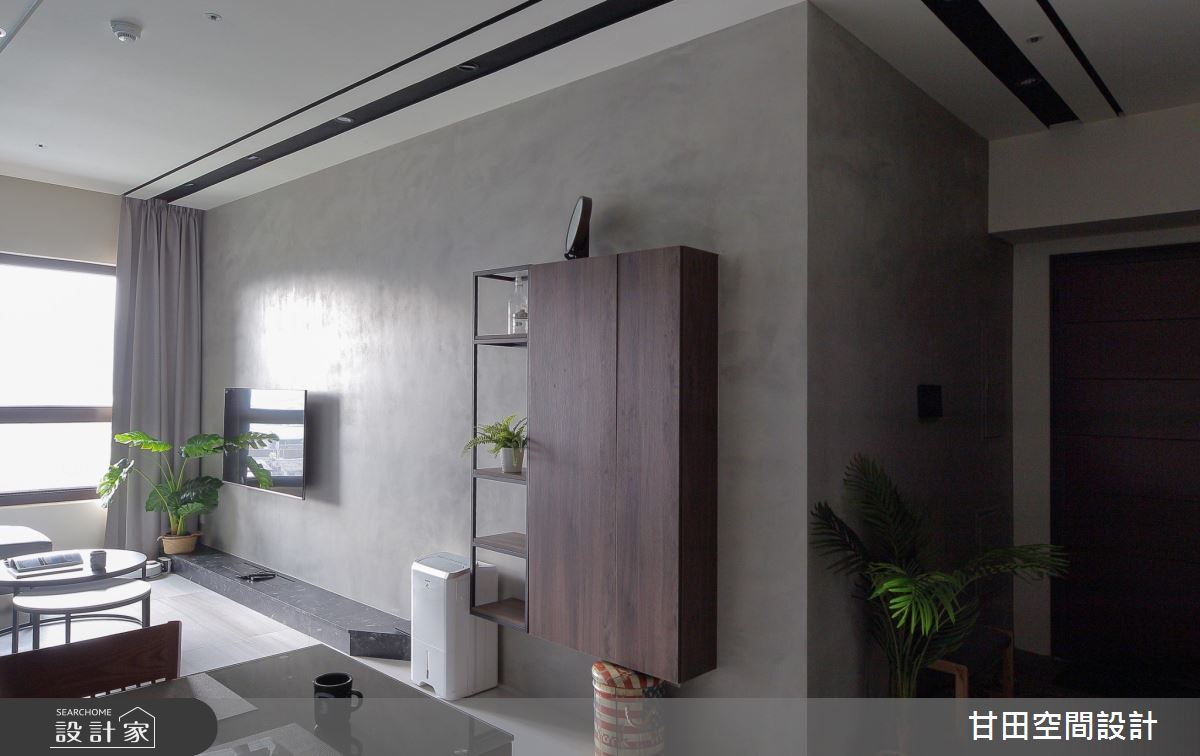 25坪新成屋(5年以下)＿現代風玄關客廳案例圖片＿甘田空間設計＿甘田_02之6