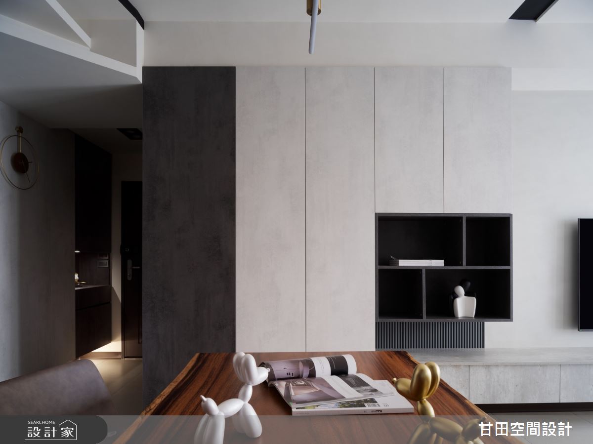 22坪新成屋(5年以下)＿簡約風玄關客廳餐廳案例圖片＿甘田空間設計＿甘田_06之4
