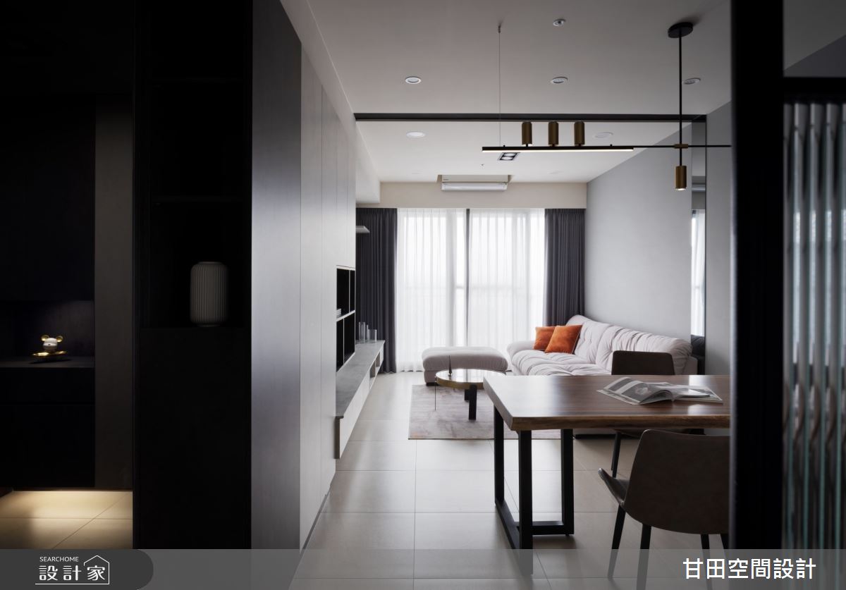 22坪新成屋(5年以下)＿簡約風玄關客廳餐廳案例圖片＿甘田空間設計＿甘田_06之3