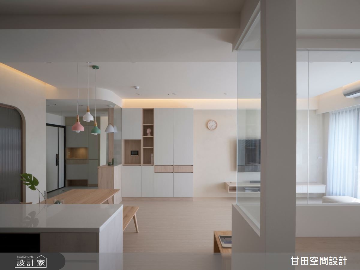 33坪新成屋(5年以下)＿北歐風玄關客廳餐廳案例圖片＿甘田空間設計＿甘田_07之12