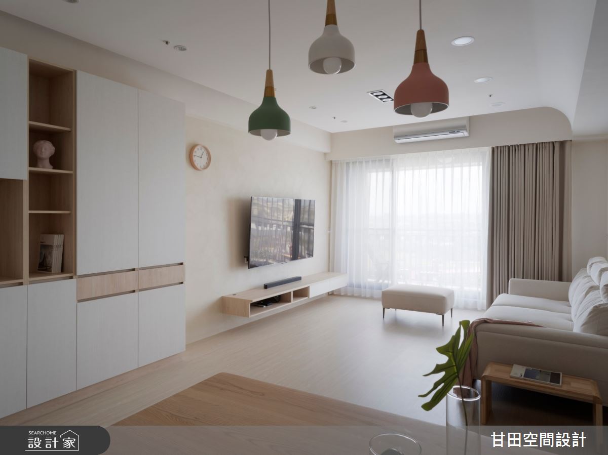 33坪新成屋(5年以下)＿北歐風客廳案例圖片＿甘田空間設計＿甘田_07之3