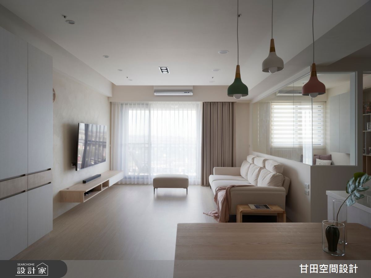 33坪新成屋(5年以下)＿北歐風客廳案例圖片＿甘田空間設計＿甘田_07之2