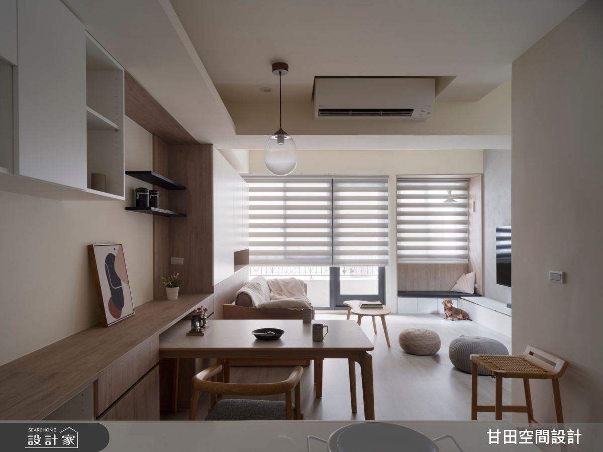 72坪新成屋(5年以下)＿日式無印風客廳餐廳臥榻案例圖片＿甘田空間設計＿甘田_08之3