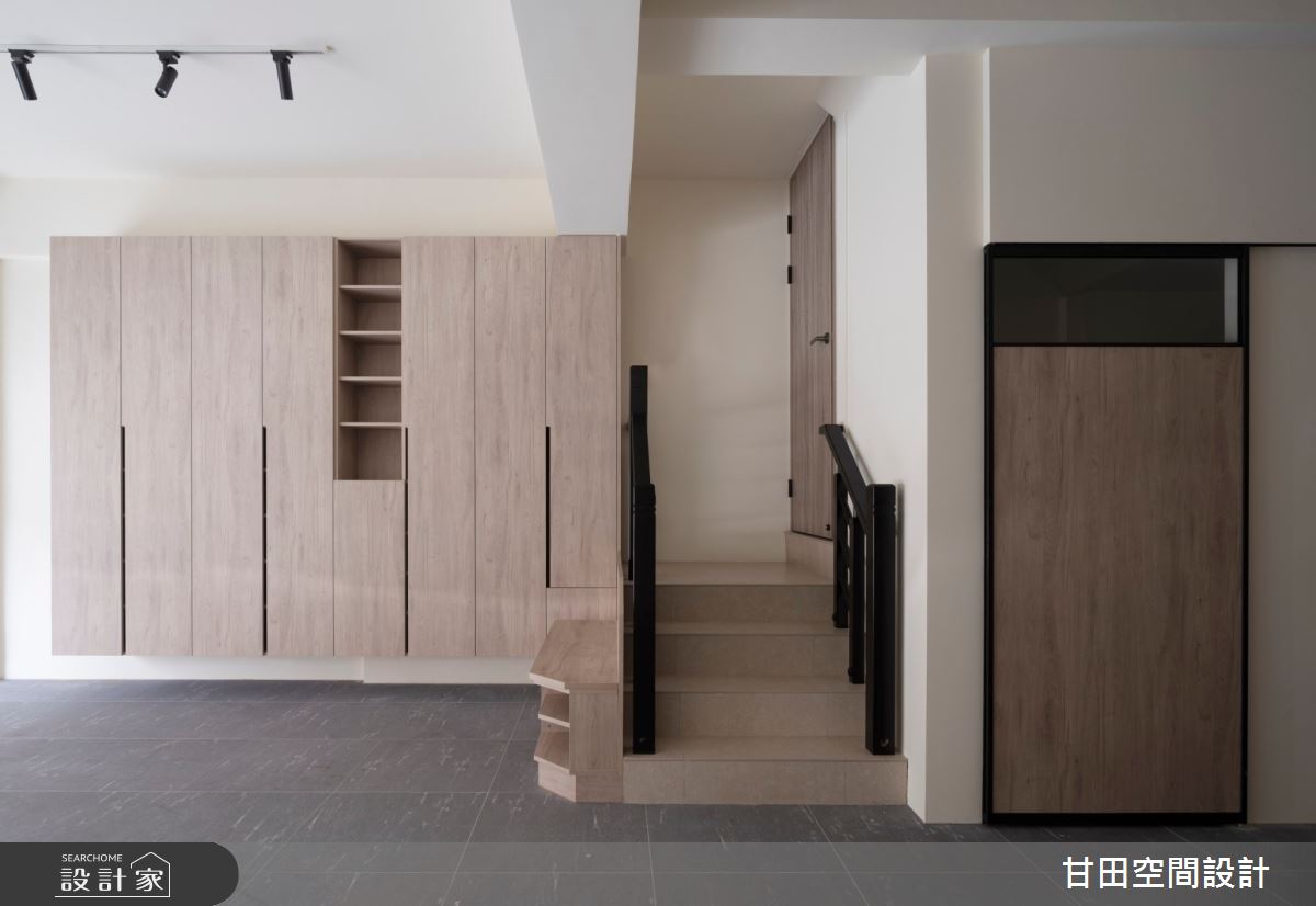 72坪新成屋(5年以下)＿日式無印風客廳樓梯案例圖片＿甘田空間設計＿甘田_08之10